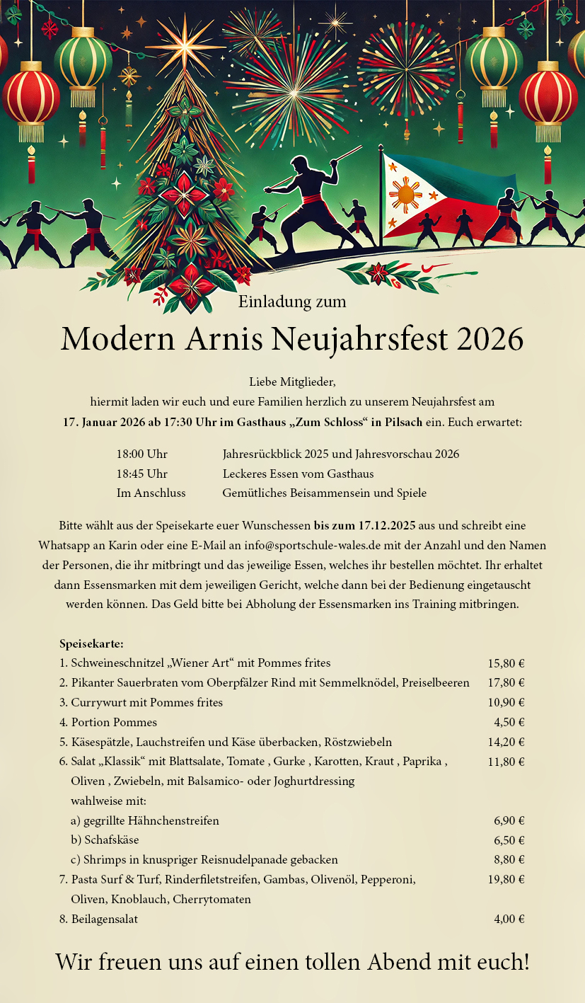 Neujahrsfest der Sportschule Wales Neujahrsfest der Sportschule Wales